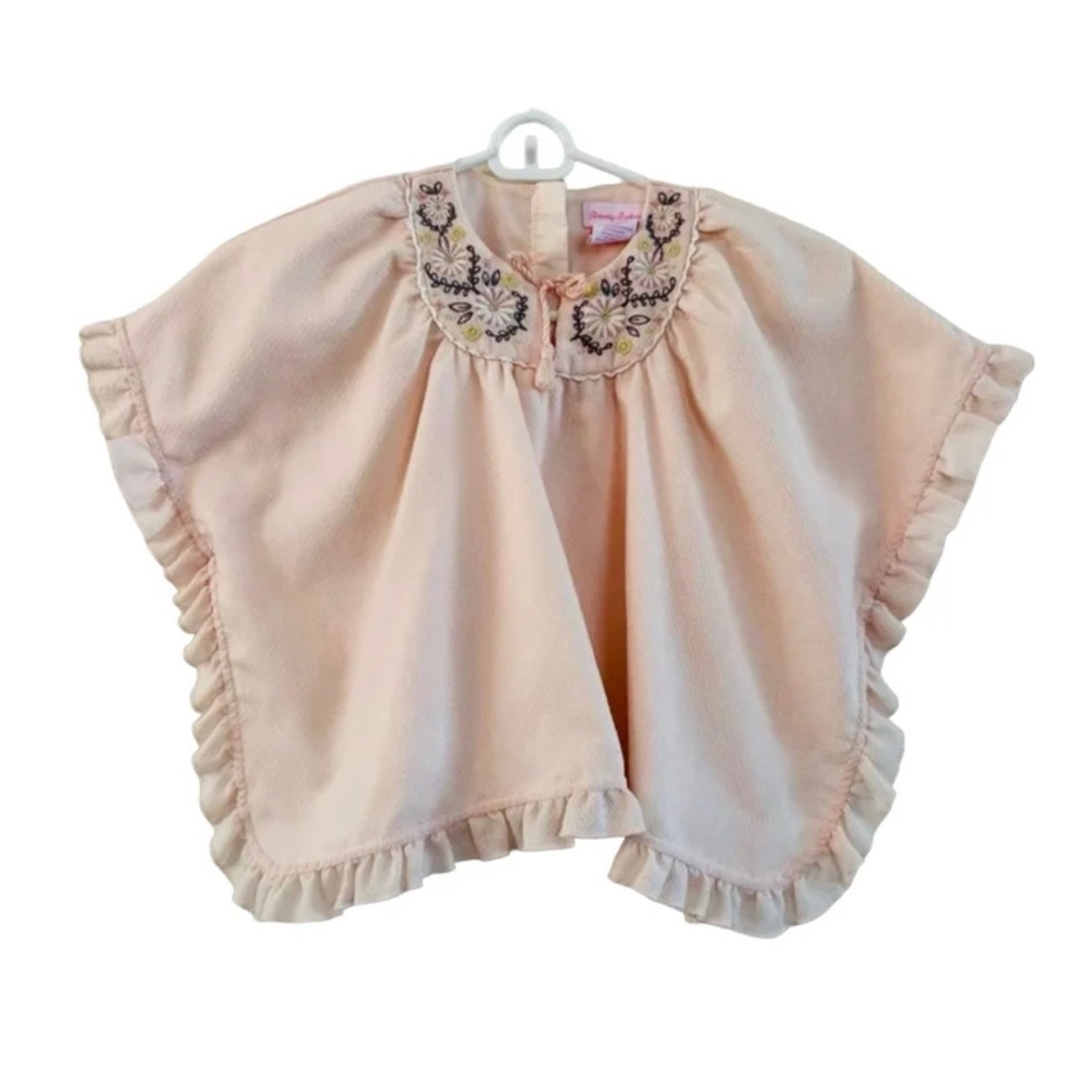 TOMMY BAHAMA Girl’s Light Pink Embroidered Poncho size 3T